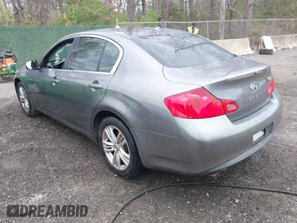 2012 Infiniti G25 Sedan x with VIN JN1DV6AR2CM862512, listed as a IAAI auction lot 41943660 with 178,127 mi miles. Bid and sale history available at carsss.com. Image 3.