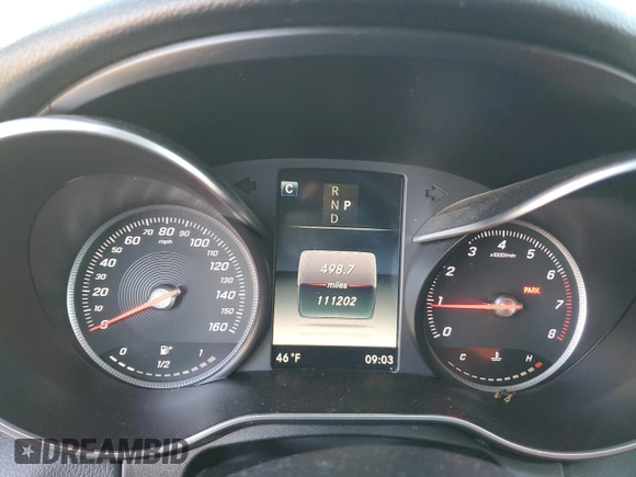 2018 Mercedes-Benz C with VIN 55SWF4JBXJU251710, listed as a Copart auction lot 89401185 with 111,202 mi miles and Salvage Title. Bid and sale history available at carsss.com. Image 9.