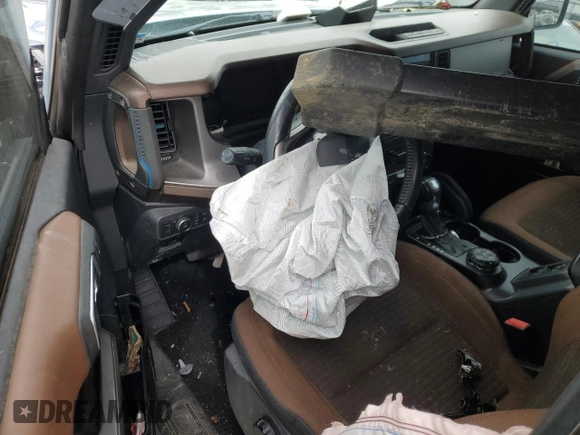 2021 Ford Bronco with VIN 1FMEE5DP3MLB01982, listed as a Copart auction lot 48349085 with 91,060 mi miles and Salvage Title. Bid and sale history available at DreamBid. Image 8.