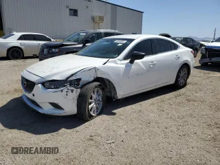 2016 Mazda Mazda6 i Sport with VIN JM1GJ1U58G1425896, listed as a Copart auction lot 48363885 with 113,312 mi miles and Salvage Title. Bid and sale history available at carsss.com. Image 1.