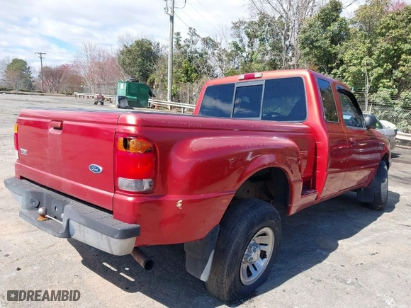 1998 Ford Ranger XL with VIN 1FTYR14X8WPB00353, listed as a IAAI auction lot 41709225 with 218,871 mi miles. Bid and sale history available at carsss.com. Image 4.