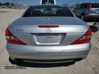 2007 Mercedes-Benz SL 550 with VIN WDBSK71F57F134782, listed as a Copart auction lot 47041625 with 54,995 mi miles and Salvage title. Bid and sale history available at DreamBid. Image 6.