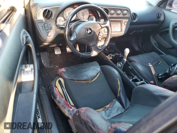 2002 Acura RSX Type S with VIN JH4DC53062C025583, listed as a Copart auction lot 80973534 with 207,624 mi miles and Salvage Title. Bid and sale history available at carsss.com. Image 8.