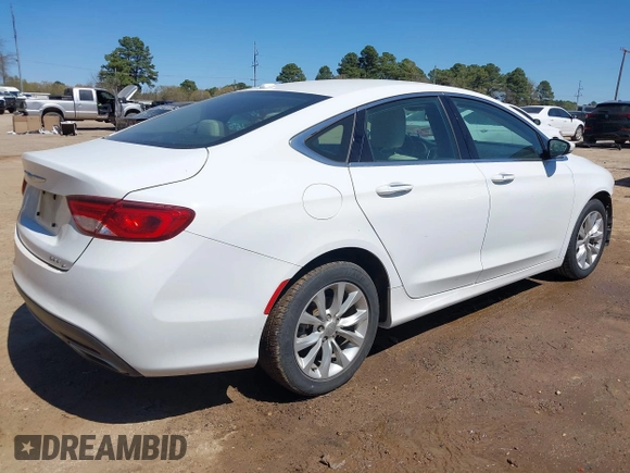 2015 Chrysler 200 C with VIN 1C3CCCCG1FN517290, listed as a IAAI auction lot 41813375 with 91,131 mi miles and . Bid and sale history available at DreamBid. Image 4.