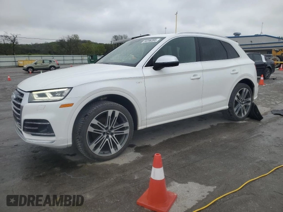 2018 Audi SQ5 Prestige with VIN WA1C4AFY3J2224433, listed as a Copart auction lot 50396395 with 68,916 mi miles and Salvage Title. Bid and sale history available at carsss.com. Image 1.