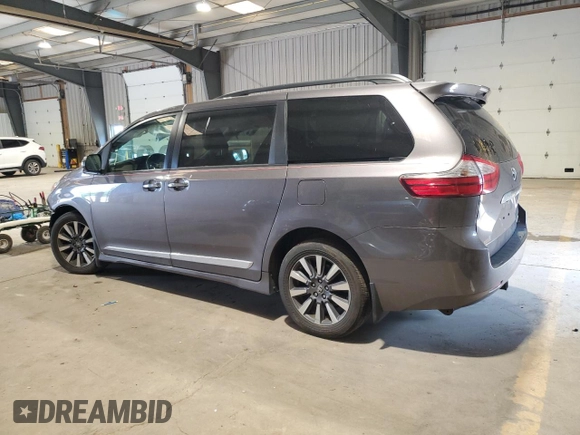 2019 Toyota Sienna XLE with VIN 5TDDZ3DC0KS218985, listed as a Copart auction lot 62550935 with 42,925 mi miles and Salvage title. Bid and sale history available at DreamBid. Image 2.