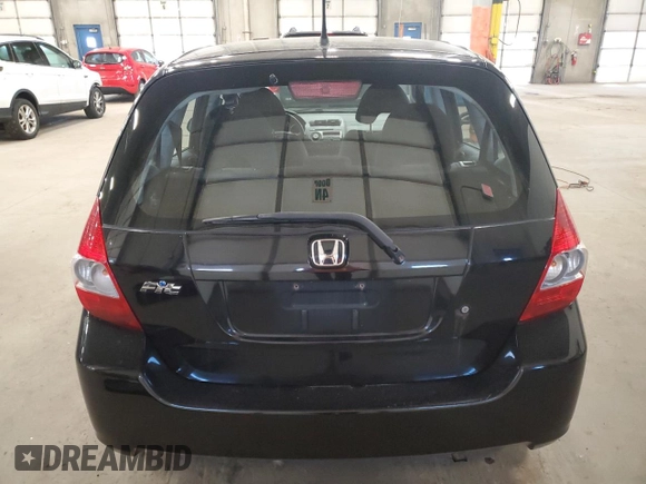 2008 Honda Fit with VIN JHMGD38438S044228, listed as a Copart auction lot 52481275 with 264,602 mi miles and Salvage Title. Bid and sale history available at carsss.com. Image 6.