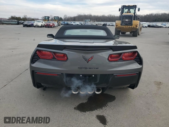 2015 Chevrolet Corvette 1LT with VIN 1G1YB3D73F5102838, listed as a Copart auction lot 50013215 with 44,037 mi miles and Salvage Title. Bid and sale history available at carsss.com. Image 6.