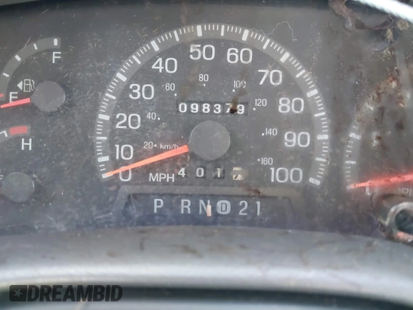 1997 Ford F-150 XL with VIN 1FTDX18W3VNC52363, listed as a IAAI auction lot 41610485 with 98,379 mi miles. Bid and sale history available at carsss.com. Image 7.