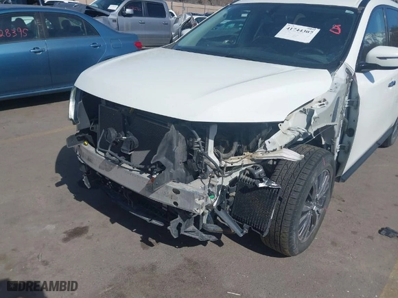 2018 Nissan Pathfinder SV with VIN 5N1DR2MM7JC635096, listed as a IAAI auction lot 41744307 with 76,030 mi miles. Bid and sale history available at carsss.com. Image 6.