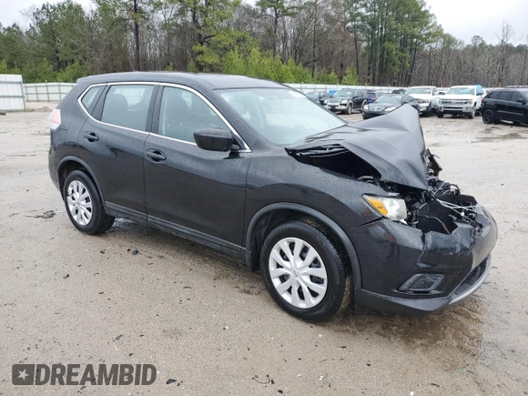 2016 Nissan Rogue S with VIN KNMAT2MT4GP709916, listed as a Copart auction lot 48661605 with 0 mi miles and Salvage Title. Bid and sale history available at carsss.com. Image 4.