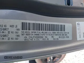 2016 Jeep Patriot Latitude with VIN 1C4NJPFA2GD633341, listed as a IAAI auction lot 42403814 with 98,768 mi miles and . Bid and sale history available at DreamBid. Image 9.