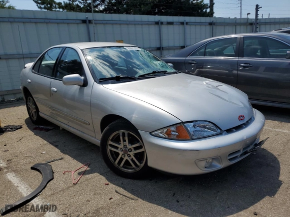 2002 Chevrolet Cavalier LS Sport with VIN 1G1JH52F827255851, listed as a Copart auction lot 59697263 with 59,608 mi miles and Salvage Title. Bid and sale history available at carsss.com. Image 4.