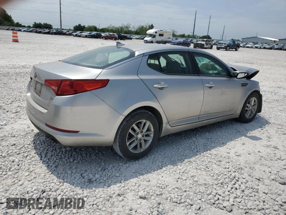 2013 Kia Optima LX with VIN KNAGM4A75D5375586, listed as a Copart auction lot 53297705 with Not Provided miles and Salvage Title. Bid and sale history available at carsss.com. Image 3.