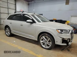 2021 Audi Q7 Premium Plus with VIN WA1LJAF72MD038939, listed as a Copart auction lot 85394184 with 61,947 mi miles and Salvage title. Bid and sale history available at DreamBid. Image 4.