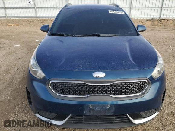 2017 Kia Niro FE with VIN KNDCB3LC7H5101503, listed as a Copart auction lot 43458795 with 217,609 mi miles and Salvage Title. Bid and sale history available at carsss.com. Image 5.