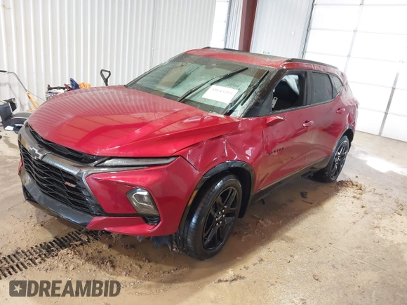 2023 Chevrolet Blazer RS with VIN 3GNKBKRS4PS219606, listed as a IAAI auction lot 41643203 with 36,044 mi miles and . Bid and sale history available at DreamBid. Image 19.