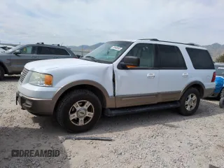2003 Ford Expedition Eddie Bauer z VIN 1FMPU18L83LB17122, wystawiony jako Copart lot #58960585 z przebiegiem 195 235 mil mil oraz Szkoda całkowita • Salvage title. Historia ofert i sprzedaży dostępna na DreamBid. Obrazek 1.