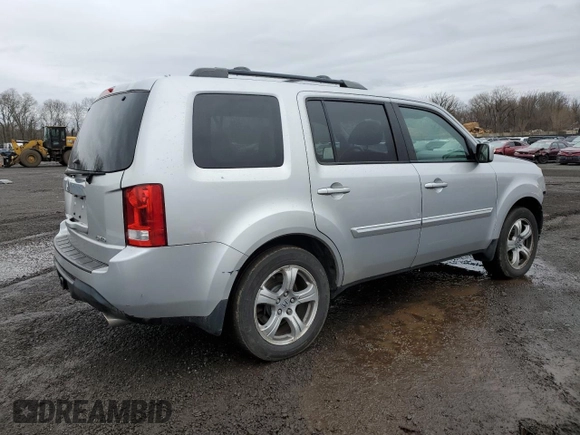 2013 Honda Pilot EX-L with VIN 5FNYF4H66DB034873, listed as a Copart auction lot 49521795 with 172,195 mi miles and Salvage Title. Bid and sale history available at carsss.com. Image 3.