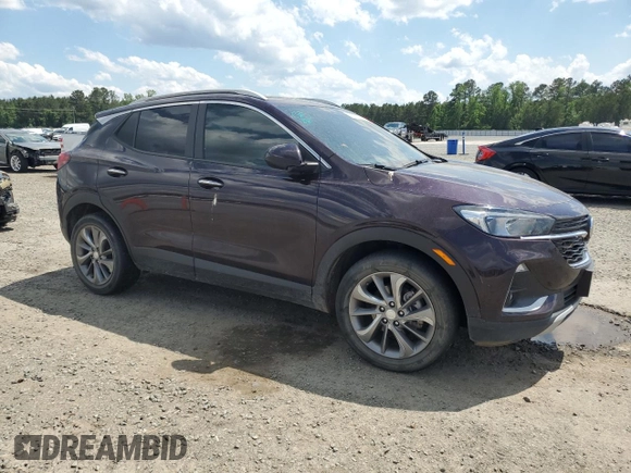 2021 Buick Encore GX Select with VIN KL4MMDSL7MB143133, listed as a Copart auction lot 55728285 with 87,731 mi miles and Salvage title. Bid and sale history available at DreamBid. Image 4.