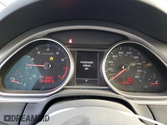 2011 Audi Q7 S line with VIN WA1DGAFE0BD002102, listed as a Copart auction lot 87597645 with 101,717 mi miles and Clean title. Bid and sale history available at DreamBid. Image 9.