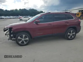 2019 Jeep Cherokee Limited with VIN 1C4PJLDB1KD488377, listed as a Copart auction lot 56537435 with 58,367 mi miles and Salvage title. Bid and sale history available at DreamBid. Image 1.