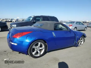 2006 Nissan 350Z Touring with VIN JN1AZ36A36M450628, listed as a Copart auction lot 75018954 with 76,763 mi miles and Salvage Title. Bid and sale history available at carsss.com. Image 3.