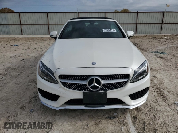 2017 Mercedes-Benz C 300 with VIN WDDWK4JB6HF520973, listed as a Copart auction lot 85326424 with 34,825 mi miles and Salvage Title. Bid and sale history available at DreamBid. Image 5.