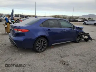 2020 Toyota Corolla SE with VIN 5YFS4RCE4LP039886, listed as a Copart auction lot 50022175 with 40,652 mi miles and Salvage Title. Bid and sale history available at carsss.com. Image 3.