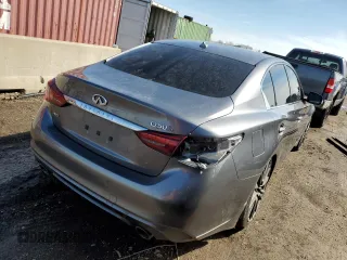 2018 Infiniti Q50 Red Sport 400 with VIN JN1FV7AR1JM700091, listed as a Copart auction lot 49920735 with 59,254 mi miles and Salvage Title. Bid and sale history available at DreamBid. Image 3.
