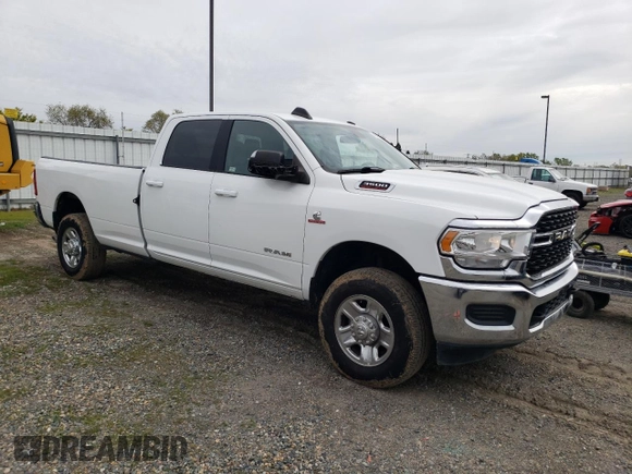 2022 Ram 3500 SLT with VIN 3C63R3HL0NG104470, listed as a Copart auction lot 49731435 with 51,996 mi miles and Salvage Title. Bid and sale history available at carsss.com. Image 4.