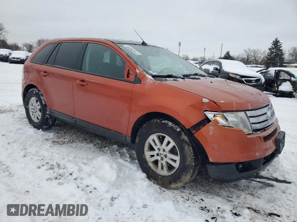 2007 Ford Edge SEL PLUS with VIN 2FMDK49C77BA22906, listed as a Copart auction lot 47485995 with 260,194 mi miles and Salvage Title. Bid and sale history available at carsss.com. Image 4.