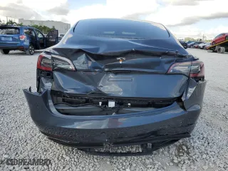 2023 Tesla Model 3 with VIN 5YJ3E1EA8PF552850, listed as a Copart auction lot 43792015 with 0 mi miles and Salvage Title. Bid and sale history available at carsss.com. Image 6.