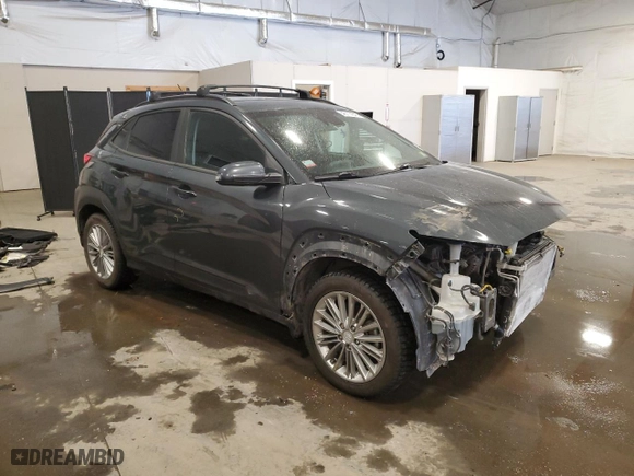 2019 Hyundai Kona SEL with VIN KM8K2CAA0KU386003, listed as a Copart auction lot 46114045 with 81,875 mi miles and Salvage Title. Bid and sale history available at carsss.com. Image 4.