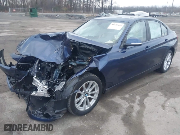 2018 BMW 3 Series 320i xDrive with VIN WBA8E5G58JNV02954, listed as a IAAI auction lot 41140422 with Not Provided miles. Bid and sale history available at carsss.com. Image 2.