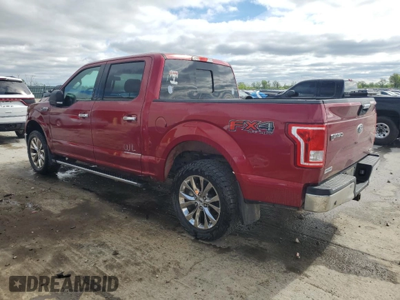 2016 Ford F-150 XLT with VIN 1FTEW1EF9GKD61944, listed as a Copart auction lot 53805495 with 233,579 mi miles and Salvage Title. Bid and sale history available at DreamBid. Image 2.