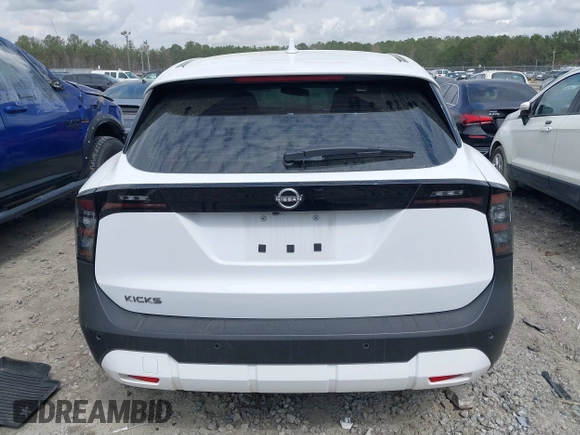 2025 Nissan Kicks S with VIN 3N8AP6BA1SL306207, listed as a IAAI auction lot 41813763 with 20,807 mi miles. Bid and sale history available at carsss.com. Image 17.