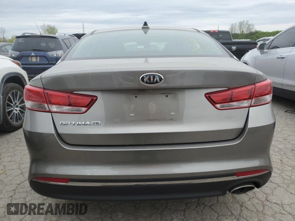 2016 Kia Optima LX with VIN 5XXGT4L3XGG094044, listed as a Copart auction lot 50352784 with 55,341 mi miles and Salvage Title. Bid and sale history available at carsss.com. Image 6.