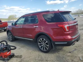 2019 Ford Explorer Platinum z VIN 1FM5K8HT6KGA95344, wystawiony jako Copart lot #55697795 z przebiegiem 64 948 mil mil oraz Czysty tytuł • Clean title. Historia ofert i sprzedaży dostępna na DreamBid. Obrazek 2.