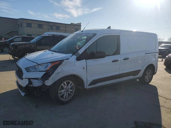 2019 Ford Transit Connect Van XLT with VIN NM0LS7F22K1430468, listed as a Copart auction lot 45693035 with 140,349 mi miles and Salvage Title. Bid and sale history available at carsss.com. Image 1.