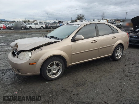 2007 Suzuki Forenza z VIN KL5JD56Z07K657218, wystawiony jako Copart lot #86767854 z przebiegiem 93 044 mil mil oraz Szkoda całkowita • Salvage title. Historia ofert i sprzedaży dostępna na DreamBid. Obrazek 1.