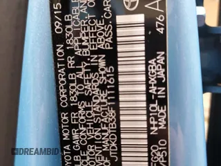 2015 Toyota Prius One with VIN JTDKDTB38F1111615, listed as a Copart auction lot 49962845 with 67,877 mi miles and Salvage Title. Bid and sale history available at DreamBid. Image 13.