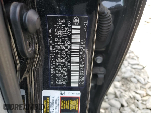 2017 Toyota Camry XLE z VIN 4T1BF1FK3HU379016, wystawiony jako Copart lot #52704015 z przebiegiem 167 129 mil mil oraz Szkoda całkowita • Salvage title. Historia ofert i sprzedaży dostępna na DreamBid. Obrazek 12.