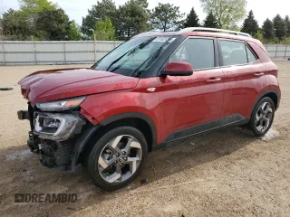 2024 Hyundai Venue SEL with VIN KMHRC8A3XRU325505, listed as a Copart auction lot 55162455 with 17,198 mi miles and Salvage title. Bid and sale history available at DreamBid. Image 1.