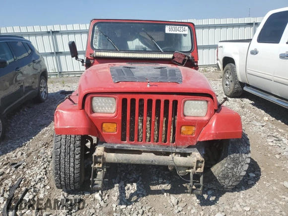 1995 Jeep Wrangler S with VIN 1J4FY19P1SP231891, listed as a Copart auction lot 69304234 with 0 mi miles and Salvage Title. Bid and sale history available at carsss.com. Image 5.
