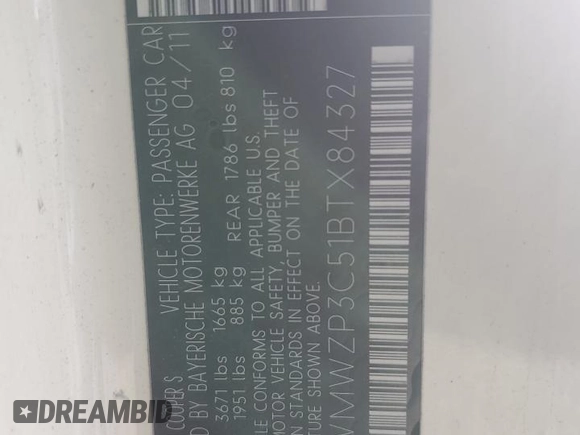 2011 MINI Convertible S z VIN WMWZP3C51BTX84327, wystawiony jako Copart lot #46111435 z przebiegiem Nie podano mil oraz Szkoda całkowita • Salvage title. Historia ofert i sprzedaży dostępna na DreamBid. Obrazek 14.