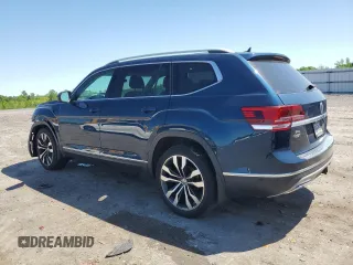 2019 Volkswagen Atlas SEL Premium z VIN 1V2NR2CA9KC602262, wystawiony jako Copart lot #54490045 z przebiegiem 57 367 mil mil oraz Szkoda całkowita • Salvage title. Historia ofert i sprzedaży dostępna na DreamBid. Obrazek 2.