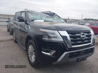 2023 Nissan Armada SV with VIN JN8AY2AC9P9183796, listed as a IAAI auction lot 41235807 with Not Provided miles. Bid and sale history available at carsss.com. Image 1.