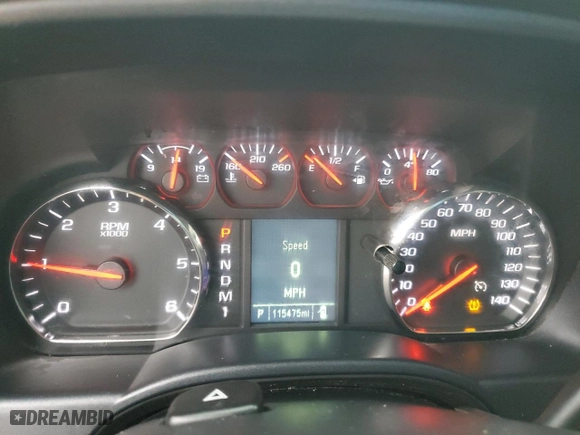 2016 Chevrolet Silverado 2500HD Work Truck with VIN 1GC2CUEGXGZ294946, listed as a Copart auction lot 43653435 with 115,475 mi miles and Clean Title. Bid and sale history available at carsss.com. Image 9.