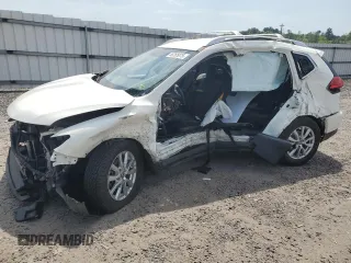 2017 Nissan Rogue SV z VIN JN8AT2MV1HW007484, wystawiony jako Copart lot #55265075 z przebiegiem 137 975 mil mil oraz Szkoda całkowita • Salvage title. Historia ofert i sprzedaży dostępna na DreamBid. Obrazek 1.